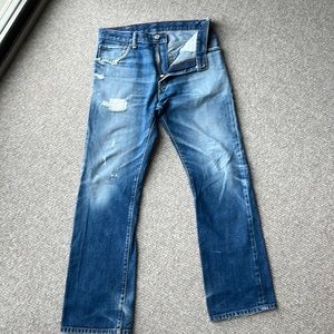 Vintage Levi’s 517. Size 32 x 32. Perfectly distressed!